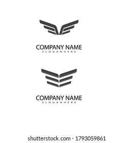 Falcon Wing Logo Template vector icon design