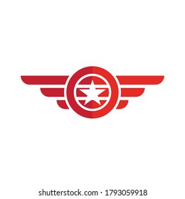 Falcon Wing Logo Template vector icon design