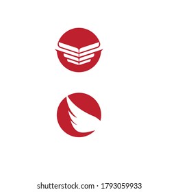 Falcon Wing Logo Template vector icon design