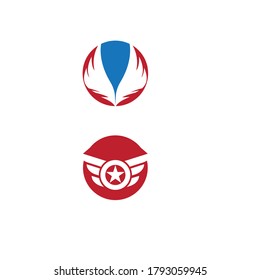 Falcon Wing Logo Template vector icon design