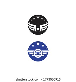  Falcon Wing Logo Template vector icon design