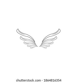 Falcon Wing Logo Template vector icon design