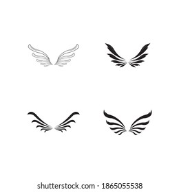 Falcon Wing Logo Template vector icon design