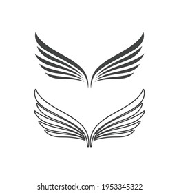 Falcon wing  Logo Template vector illustration design