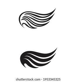 Diseño de la ilustración vectorial de la plantilla de logotipo de ala del Falcon