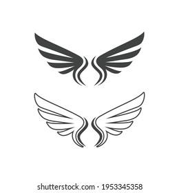 Falcon wing  Logo Template vector illustration design