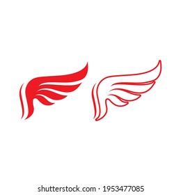Falcon wing  Logo Template vector illustration design