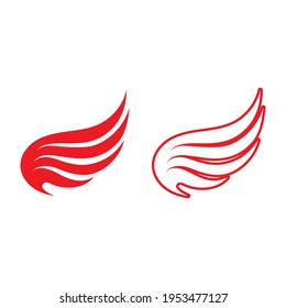 Falcon wing  Logo Template vector illustration design