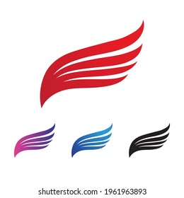 Falcon wing  Logo Template vector illustration design