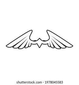 Falcon wing  Logo Template vector illustration design