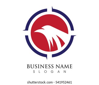 Falcon Wing Logo Template vector icon design