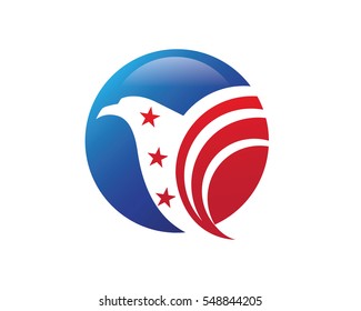 Falcon Wing Logo Template vector icon design