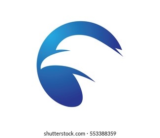 Falcon Wing Logo Template vector icon design