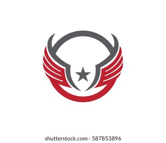 Falcon Wing Logo Template vector icon design