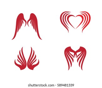 Falcon Wing Logo Template vector icon design