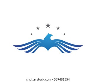 Falcon Wing Logo Template vector icon design