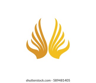 Falcon Wing Logo Template vector icon design