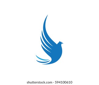 Falcon Wing Logo Template vector icon design