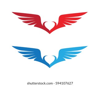 Falcon Wing Logo Template vector icon design