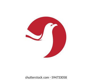 Falcon Wing Logo Template vector icon design