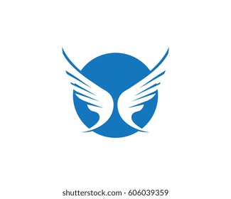 Falcon Wing Logo Template vector icon design