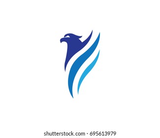 Falcon Wing Logo Template vector icon design