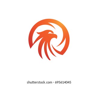 Falcon Wing Logo Template vector icon design
