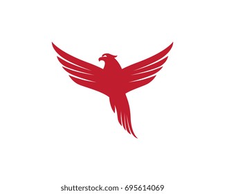 Falcon Wing Logo Template vector icon design