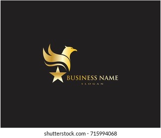 Falcon Wing Logo Template vector icon design