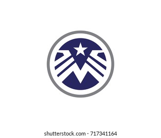 Falcon Wing Logo Template vector icon design