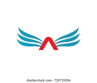 Falcon Wing Logo Template vector icon design