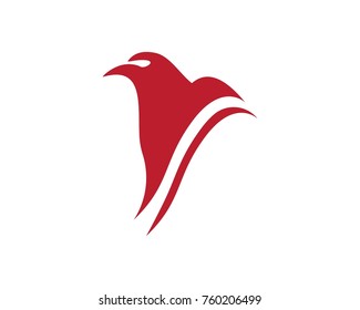 Falcon Wing Logo Template vector icon design