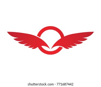 Falcon Wing Logo Template vector icon design