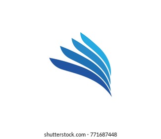 Falcon Wing Logo Template vector icon design
