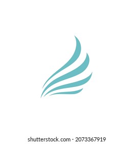Falcon Wing  Vector Logo Icon Template