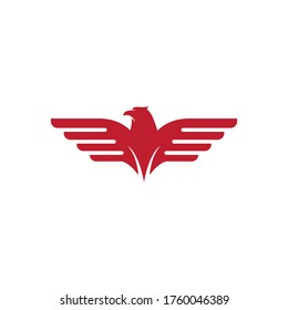 Falcon wings icon template vector illustration design
