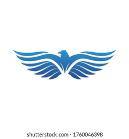Icono de alas Falcon plantilla de ilustración vectorial