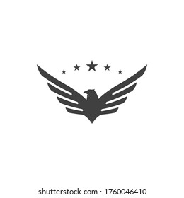 Falcon wings icon template vector illustration design