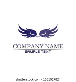 Falcon Wings Logo Template vector icon logo design