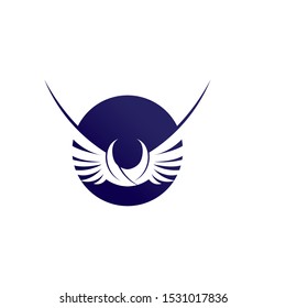 Falcon Wings Logo Template vector icon logo design