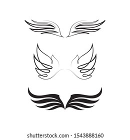 Falcon Wings Logo Template vector icon logo design