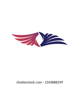 Falcon Wings Logo Template vector icon logo design