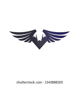 Falcon Wings Logo Template vector icon logo design