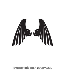 Falcon Wings Logo Template vector icon logo design
