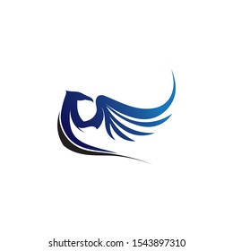 Falcon Wings Logo Template vector icon logo design