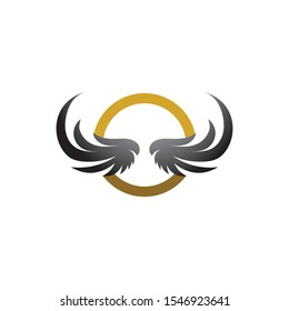 Falcon Wings Logo Template vector icon logo design