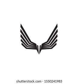 Falcon Wings Logo Template vector icon logo design