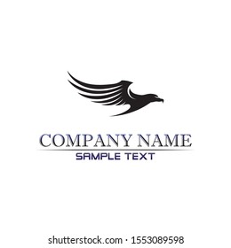 Falcon Wings Logo Template vector icon logo design