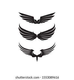 Falcon Wings Logo Template vector icon logo design