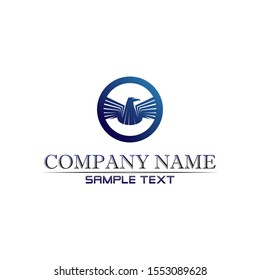Falcon Wings Logo Template vector icon logo design